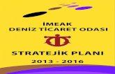 imeak deniz ticaret odası 2013 - 2016 stratejik planı