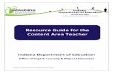 Resource Guide for the Content Area Teacher