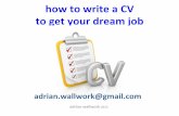 how to write a CV to get your dream job