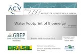 Water Footprint of Bioenergy