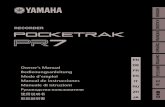 POCKETRAK PR7 Owner's Manual