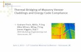 Thermal Bridging of Masonry Veneer Claddings and Energy Code ...