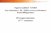 Spécialité SMI Systèmes & Microsystèmes Intelligents Programme 1 ...