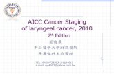 AJCC Cancer Staging of laryngeal cancer, 2010