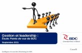 Gestion et leadership - Étude Points de vue BDC