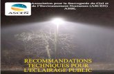 RECOMMANDATIONS TECHNIQUES POUR L'ECLAIRAGE PUBLIC