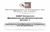 Référentiel de certification CQP Cordiste niveau 1