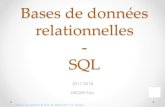 Bases de données relationnelles - SQL - M2 ISF - Actuariat