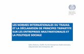 (OIT- Normes internationales de Travail et déclaration tripartite sur ...