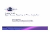 Eclipse BIRT: Open Source Reporting for Your Application
