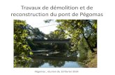 Démolition et reconstruction du pont de Pégomas