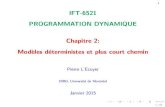 IFT-6521 [10pt] PROGRAMMATION DYNAMIQUE [25pt] Chapitre 2 ...