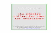 «La mémoire collective chez les musiciens»