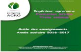 Ingénieur agronome Formation initiale Tronc commun Guide des ...