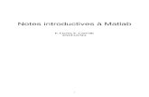 Notes introductives à Matlab