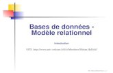 Bases de données - Modèle relationnel Introduction