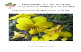 Documents sur les Activités de la Société botanique de France