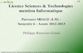 Licence Sciences & Technologies mention Informatique