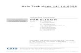 Avis Technique 14/14-2056 PAM ELIXAIR