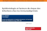 Epidémiologie et facteurs de risques des infections chez l ...