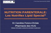 NUTRITION PARENTERALE: Les Nutriflex Lipid Special