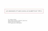 LES GRANDES ETUDES DANS LE DIABETE DE TYPE 2