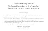 Aktuelle Projekte Thermischer Speicher in Solarthermischen ...