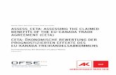 ASSESSing ThE ClAimEd bEnEfiTS of ThE EU-CAnAdA TrAdE ...