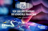 6e édition du panorama Top 250 des éditeurs de logiciels français