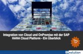 Integration von Cloud und OnPremise mit der SAP HANA Cloud Platform