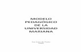 MODELO PEDAGÓGICO DE LA UNIVERSIDAD MARIANA