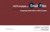 HDFS Analysis for Small Files