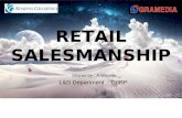 Retail salesmanship in retail store