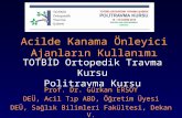 Ankara totbid ortopedi kursunda sunumum