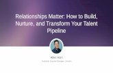 Relationships matter: How to build, nurture, and transform your talent pipeline | Talent Connect 2016