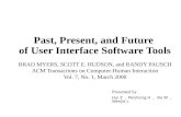 User interface software tools past present and future