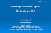 Marketing Evénementiel Sportif - Electif Master ESC - séance 4