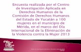 Encuesta a 100 mujeres del municipio de Mérida