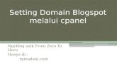 Setting domain blogspot menjadi melalui cpanel