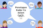 Penetapan kadar ca dalam CaCO3 SMK-SMAK Bogor