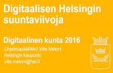 Digitaalinen Helsinki - Digitaalinen kunta 2016 seminaari