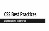 CSS Best Practices