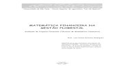 MATEMÁTICA FINANCEIRA NA GESTÃO FLORESTAL