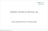 Análise Sintática Bottom-up