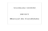 Vestibular CEDERJ 2012/1 Manual do Candidato