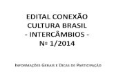 EDITAL CONEXÃO CULTURA BRASIL - INTERCÂMBIOS - Nº 1/2014