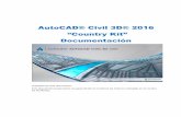 AutoCAD® Civil 3D® 2016 “Country Kit” Documentación
