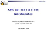 GHS aplicado a óleos lubrificantes