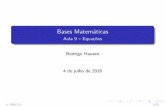 Bases Matemáticas - Aula 9 – Equações