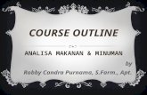 Course Outline Amami 2016/2017